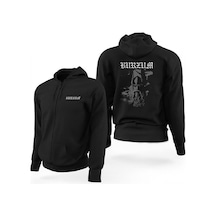 Burzum True Norwegian Black Metal Siyah Fermuarlı Limited Edition Kapşonlu Sweatshirt