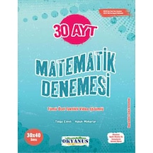 Okyanus Yayınları Ayt 30 Matematik Denemesi 2021-2022