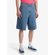 Tommy Hilfiger Check-5 Baggy Denim Short Erkek Mavi Şort - Vn000c9v