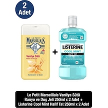 Listerine Coolmint Hafif Tat Ağız Bakım Suyu 250 ML + Lpm Vanilya Sütü Duş Jeli 2 x 250 ML