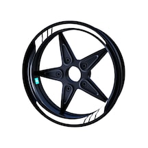 Moto GP Süt Beyaz İç Jant Şeridi Sticker Çınar Extreme