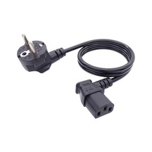 Eu Power Cord L Tipi Sol 3x0.75mm 220v 90 Derece 1.5 Metre Power Kablo