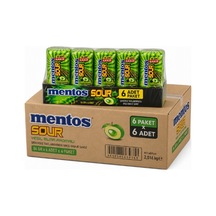 Mentos Sour Yeşil Elma Aromalı Şekersiz Tatlandırıcılı Ekşi Draje Sakız 56 Gr X 6 Adet X 6 Adet-441