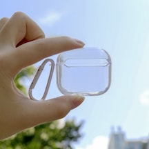 Airpods Uyumlu 3 İçin Kancalı Bölünmüş Şeffaf Pc Kulaklık Koruyucu Kılıf Diğer
