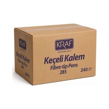 Kraf 285g Kırmızı Keçeli Kalem, 1920 Adet - 1 Koli