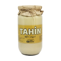 Laçoko Şekersiz Vegan İnce Öğütülmüş Susam Tahin Cam Kavanoz 1 KG
