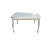 Evimeaksesuar Muz Masa 80X120 Açılır Kapanır Lake Beyaz Ahşap