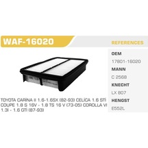 WINKEL WAF-16020 WINKEL HAVA FİLTRESİ CORONA AT171 AT181 88-91  1