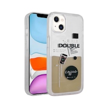 Ardemix Apple Uyumlu iPhone 14 Desenli Sıvılı Drink Silikon Kılıf-no3 NO3