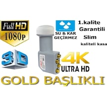 Starsat Dörtlü Lnb 4 Lnb 3D 4K Altın Uclu F Connector
