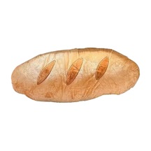 Suntek Ekmek Şeklinde Peluş Yastık 3d Yumuşak Bel Desteği Turuncu