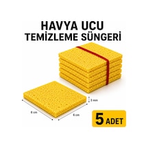Havya Temizleme Süngeri 6x6 Cm Lehim Ucu Temizleyici Sünger 3 Mm 5'li Paket