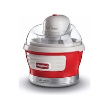 Party Time Dondurma Yapma Makinesi Kırmızı 0643/00 - Ice Cream Maker, 30 Dakikada Dondurma Hazırlama,1,5 Litre Kapasite, 12 Watt