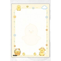A4 Bloknot Çizgisiz Defter - 50 Yaprak - Memopad - Notepad - Not Defteri - Not Kağıdı - 4152 Çok Renkli