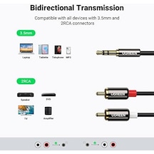 Rca 3.5mm Aux Ses Kablosu, 1 Metre