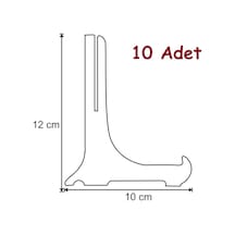 Çerçeve Teşhir Ayak Teşhir Standı 12 Cm No 2 10 Adet
