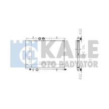 KALE OTO Radyatör 2031031AB Su Radyatörü 307 / Xsara Picasso 2.0 16V 1.8İ 2.0Ie HDI Al-Pl