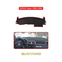Skoda Fabia 1999-2006 Torpido Koruma Halısı Kırmızı Kenar