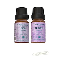 Nioli Uçucu Yağı, 10ml Niaouli %100 Saf - Lavanta Uçucu Yağı, 10ml %100 Saf 10 ML