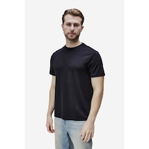 Canary Siyah Bisiklet Yaka Gofre Baskılı Modal Kumaş Standard Fit Erkek Tshirt Siyah Canary Siyah Bisiklet Yaka Gofre Baskılı Modal Kumaş Standard Fit Erkek Tshirt Siyah