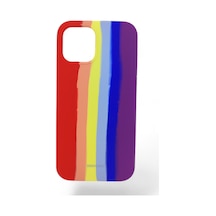 Apple Uyumlu iPhone 12/12 Pro Rengarenk Lansman Silikon Kılıf