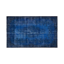 El Dokuması Vintage Yün-pamuk Mavi Halı 18823 176 X 285 Cm