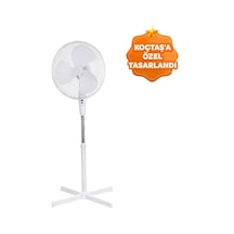 Opp Ayaklı 40 cm Beyaz Vantilatör 45 Watt 90 Derece Opp Ayaklı 40 cm Beyaz Vantilatör 45 Watt 90 Derece