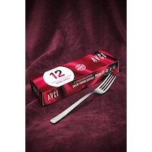 Avcı Ay Işığı Yemek Çatalı 12 Adet Gümüş