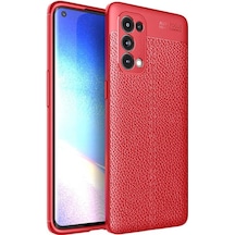 Oppo Reno 5 Pro 5G Kılıf Niss Silikon Deri Görünümlünano Glass