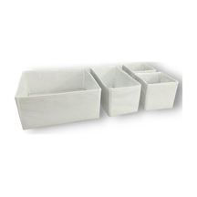 4'lü Beyaz Çekmece İçi Düzenleyici Organizer Set - Çok Amaçlı Dolap İçi Kutu Seti Diğer