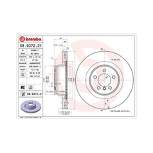 Brembo 09937221 Fren Diski Ön Uv Coated Land Rover Lr031843
