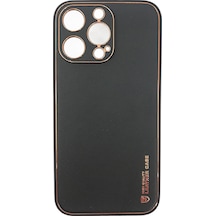 Nettech Apple Uyumlu iPhone 13 Pro Coco Leather Seri Arka Koruma Kılıf - Beyaz Beyaz