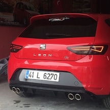 Leon Çift Çıkış Egzoz Ucu İkili Egzoz
