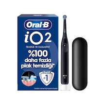 Oral-b İo2 Siyah Şarjlı/elektrikli Diş Fırçası, 1 Fırça Başlığı, Tek Şarjda 4 Haftaya Varan Kullanım, Seyahat Kabı