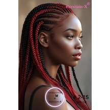 X-pression Afrika Örgüsü Ombreli Sentetik Saç 165 Gr 2-15