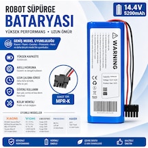 Proscenic Lds M7 İle Uyumlu Robot Süpürge Pili 14,4v 5200mah