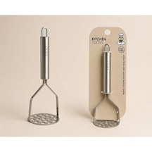 Palu Gastro Paslanmaz Çelik Patates Ezici, 24.5 Cm, Metal Sebze Ezme Aparatı
