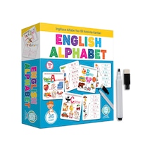 Circle Toys İngilizce Alfabe Yaz-Sil Aktivite Kartları CIRCLE 033