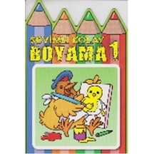 Sevimli Kolay Boyama 1- Parıltı Yayınları