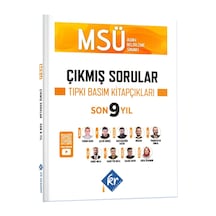 MSÜ Çıkmış Sorular Son 9 Yıl Tıpkı Basım Kitapçıkları KR Akademi