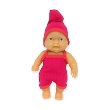 20 Cm Sevimli Et Bebek - Çıkarılabilir Neon Kıyafetli Gerçekçi Oyuncak Bebek - Pembe Lisinya