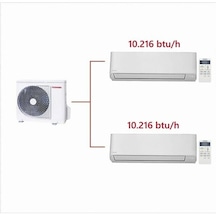 Toshiba 2M 10000 Btu + 10000 Btu Iç Üniteli Multi Klima