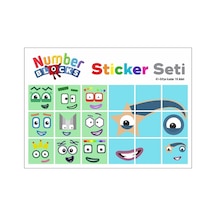 Number Blocks Matematik Eğitici Birim Küp Snapcubes /41-50 Sticker 18 Pcs