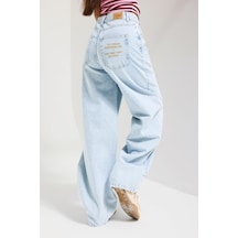 Kadın Ice 4s6-3 Balon Fit Cep Nakışlı Özel Tasarım Denim Jean Ice Kot