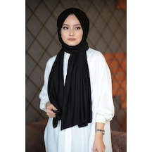 Moda Mevsimi Penye Şal Siyah Siyah