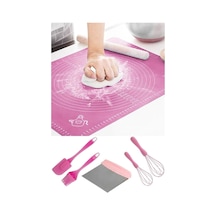 6 Parça Sunum Hazırlama Silikon Hamur Açma Matı,silikon Çırpıcı, Spatula, Fırça Mutfak Hazırlık Seti Diğer