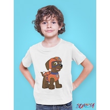Bumeta Deniz Kahramanı Zuma Paw Patrol Çocuk Tişört T-shirt Beyaz