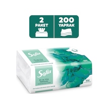 Sofia 100'lü El Ve Yüz Havlusu 2 Paket Yumuşak Doku İle Mükemmel Kurulama Sağlar