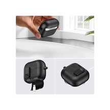 Samsung Galaxy Buds 3-pro-3 Fe İçin Guard-stant Kulaklık Kılıfı Çizilme Ve Darbe Önleyici Buds 3 Pro Koruyucu Rahat Tutuş Sağlayan Kilit Tasarımlı Deri Görünümlü Buds 3 Pro Kılıfı Siyah