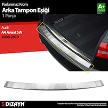 S-Dizayn Audi A4 Avant Sw Krom Arka Tampon Eşiği 2008-2019